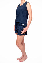 Load image into Gallery viewer, Ladies Summer Vest Pajama Set -  Navy
