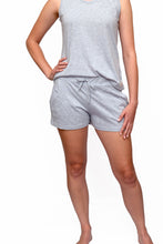 Load image into Gallery viewer, Ladies Summer Vest Pajama Set -  Grey
