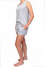 Load image into Gallery viewer, Ladies Summer Vest Pajama Set -  Grey
