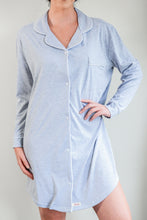 Load image into Gallery viewer, Ladies Winter Luxury Sleep Shirt - Grey
