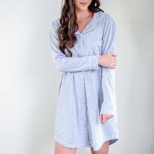 Load image into Gallery viewer, Ladies Winter Luxury Sleep Shirt - Grey
