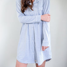 Load image into Gallery viewer, Ladies Winter Luxury Sleep Shirt - Grey
