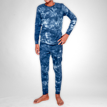 Load image into Gallery viewer, Boys Winter Pajamas - Ocean Blue
