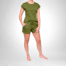 Load image into Gallery viewer, Ladies Summer Pajama Set - Fern
