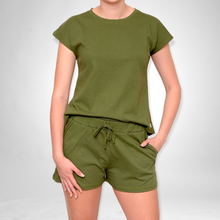 Load image into Gallery viewer, Ladies Summer Pajama Set - Fern
