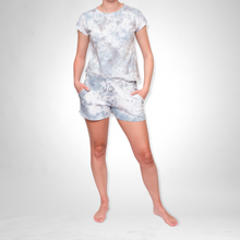 Load image into Gallery viewer, Ladies Summer Pajama Set - Marble White
