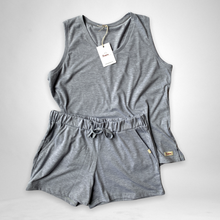 Load image into Gallery viewer, Ladies Summer Vest Pajama Set -  Grey
